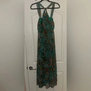 NWT-Women’s Maurices Paisley Print Long Dress. Size‎ Medium.